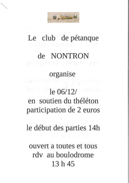 Petanque telethon 2025