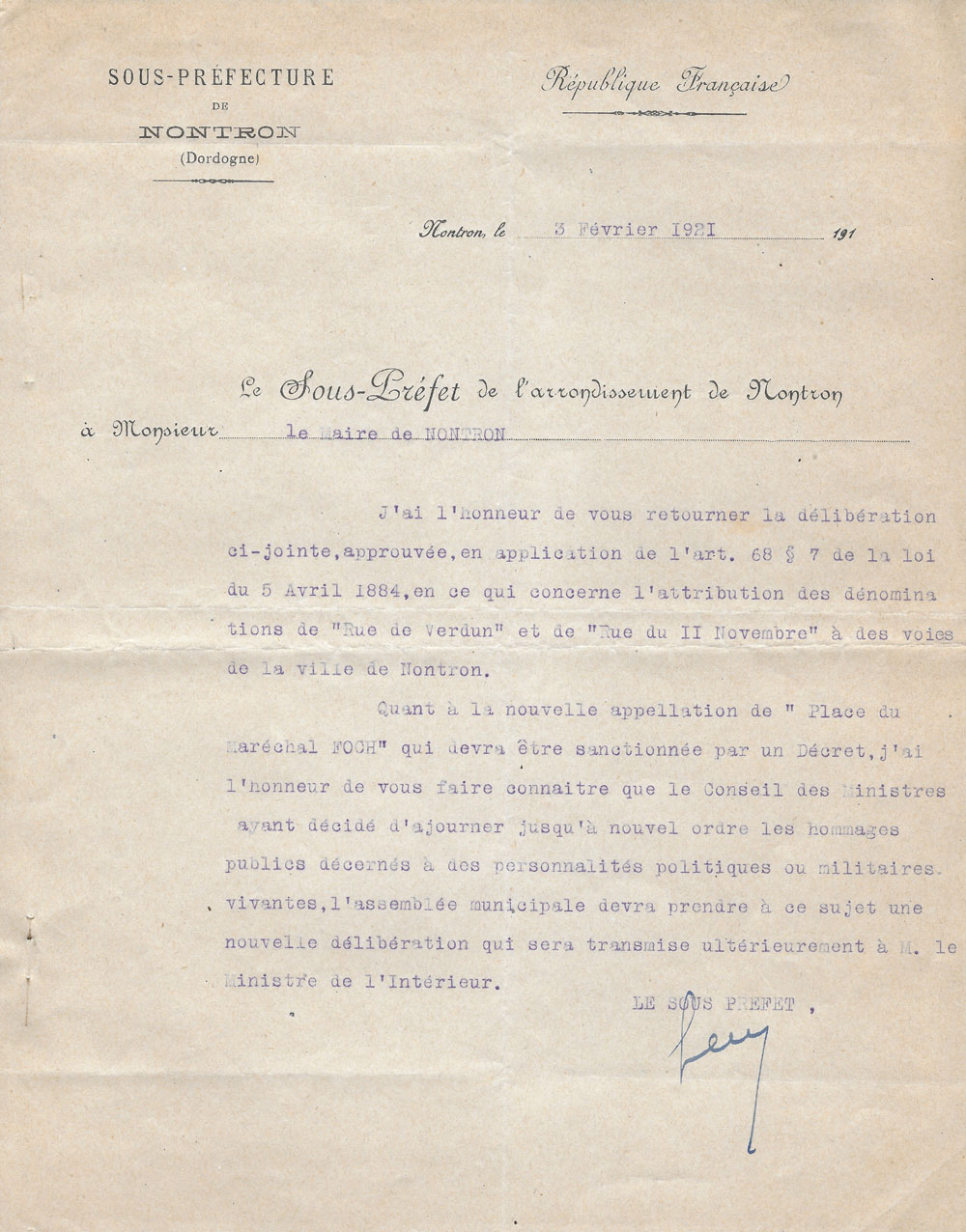 Rue de verdun et du 11 novembre